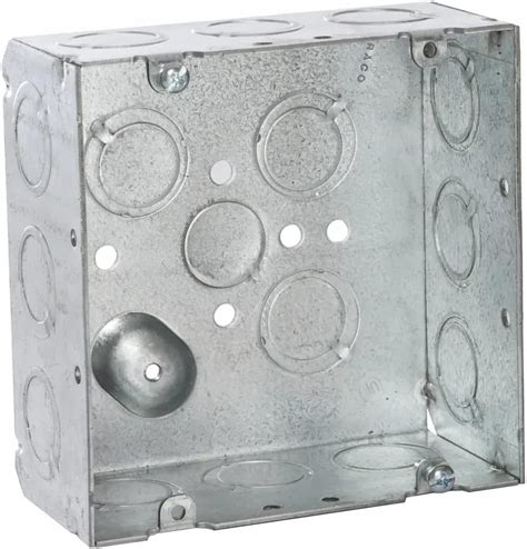 4x6 n welded square electrical box with raised ground|RACO 8257SP 4.